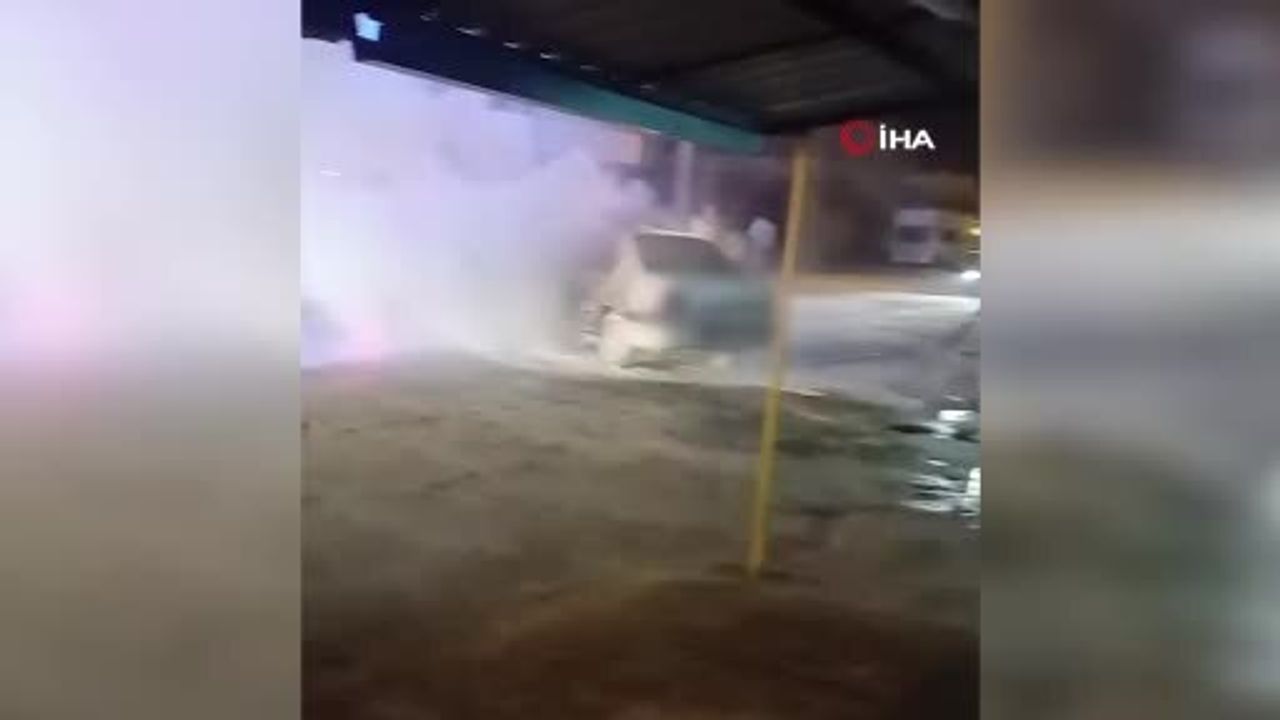 Kırıkkale'de Park Halindeki Araçta Yangın