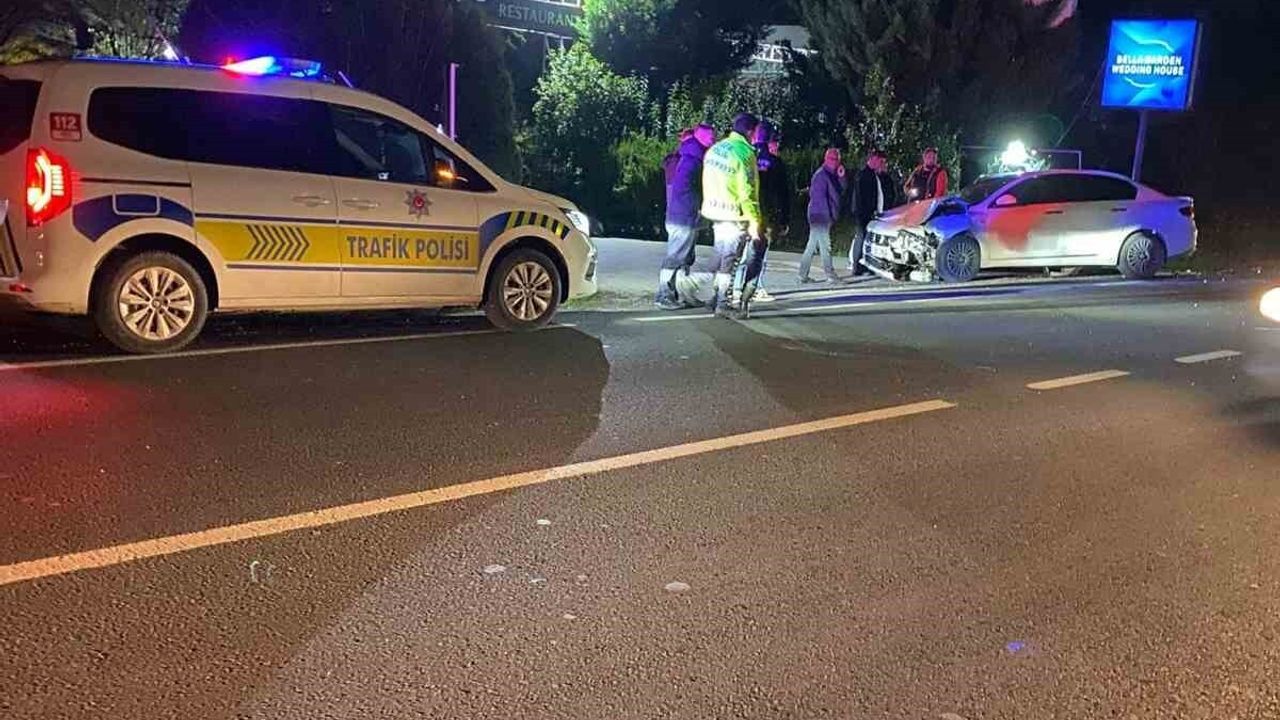 Kırklareli'nde Maddi Hasarlı Trafik Kazası