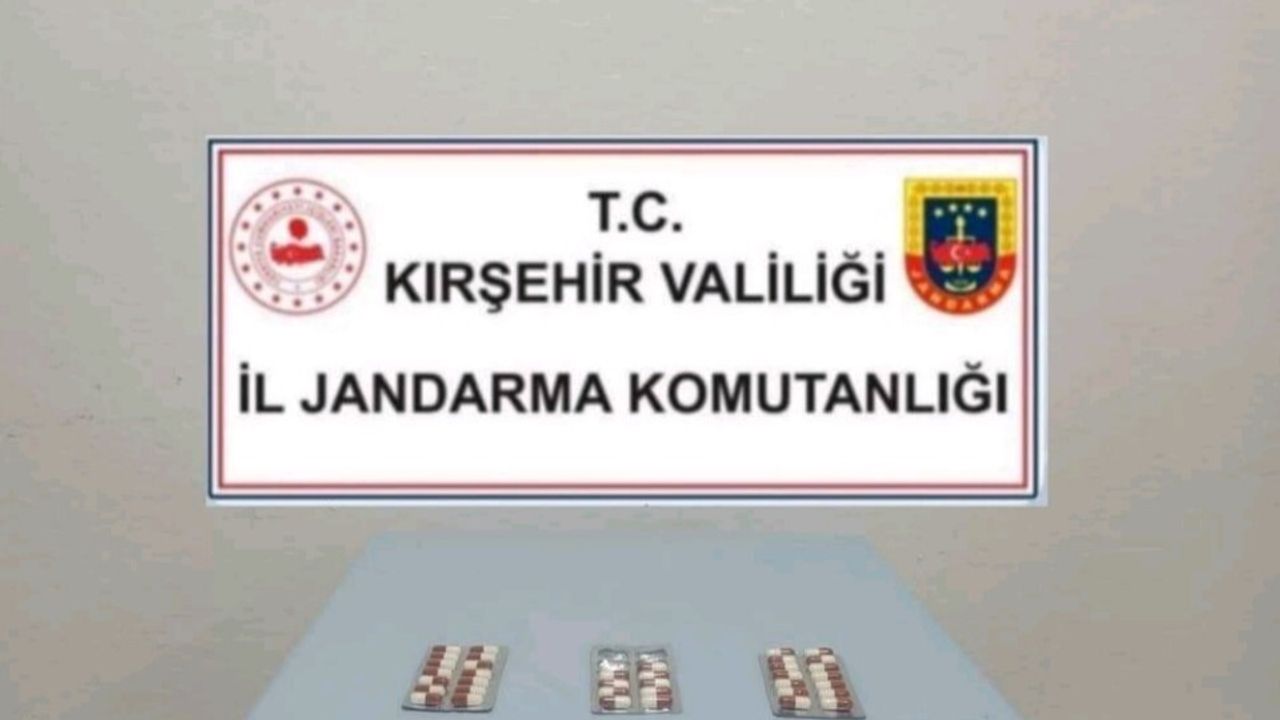 Kırşehir'de Jandarma Uyuşturucu Hap Ele Geçirdi