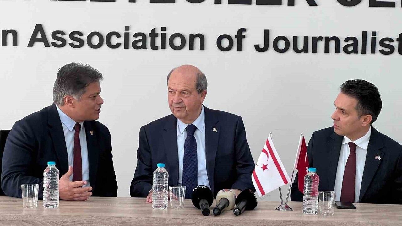 KKTC Cumhurbaşkanı Ersin Tatar Mersin'de Açıklamalarda Bulundu