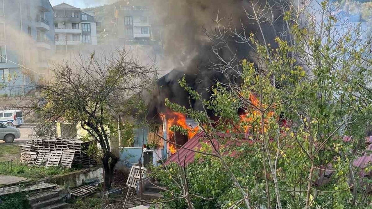 Kocaeli'de Çakmakla Gelen Kaza: Yaşlı Kadın Yangınla Savaşmak Zorunda Kaldı
