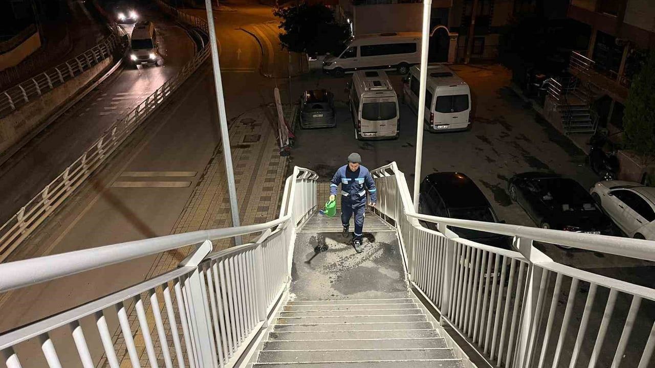 Kocaeli Genelinde Buzlanmaya Karşı Tedbirler Alındı