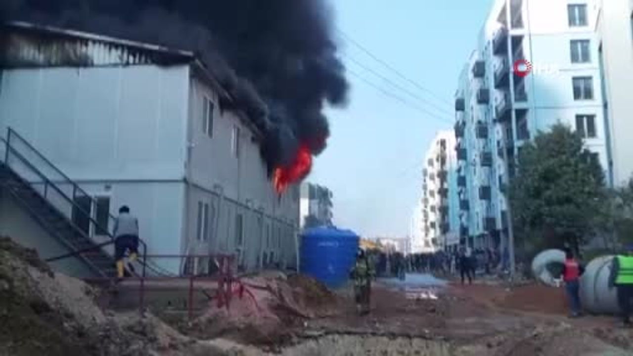 Konteyner Yatakhane Yangını Hatay'da