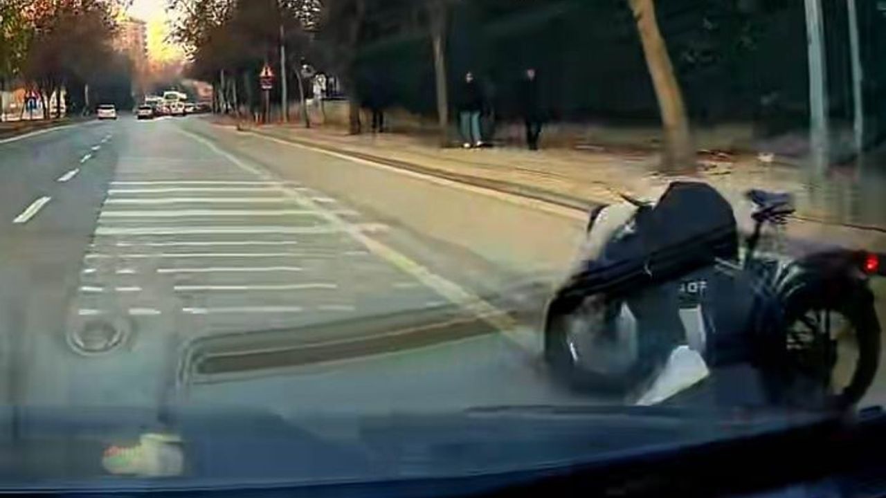 Konya'da Bisikletli Kaza Tehlikesi