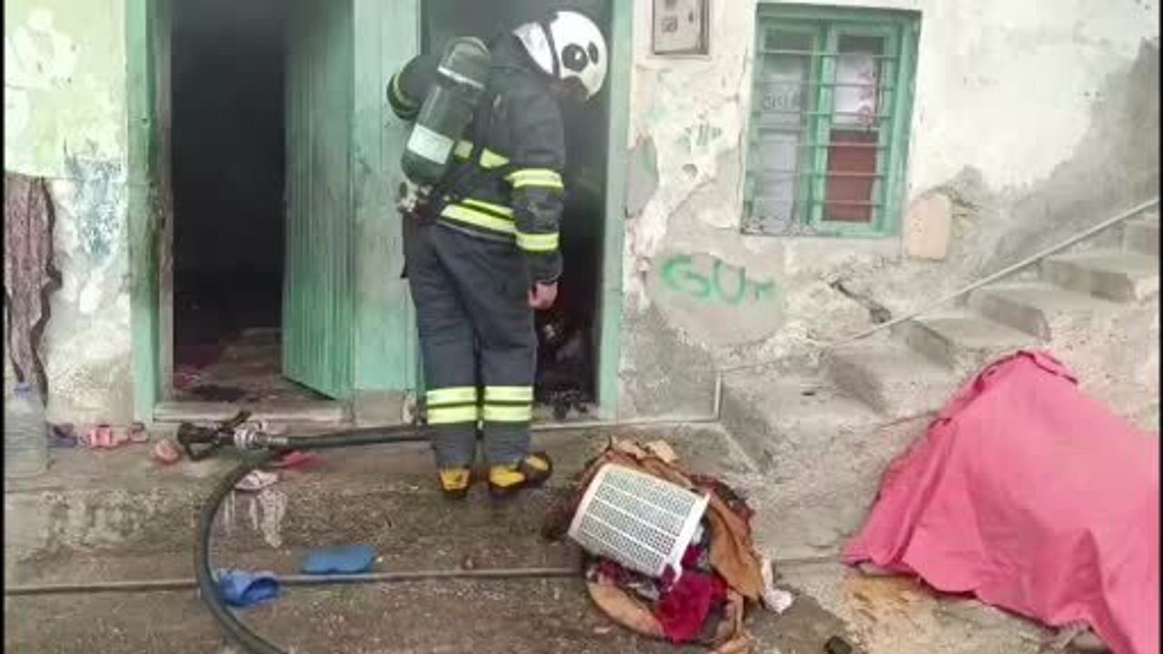 Kozan'da Evde Yangın Paniği
