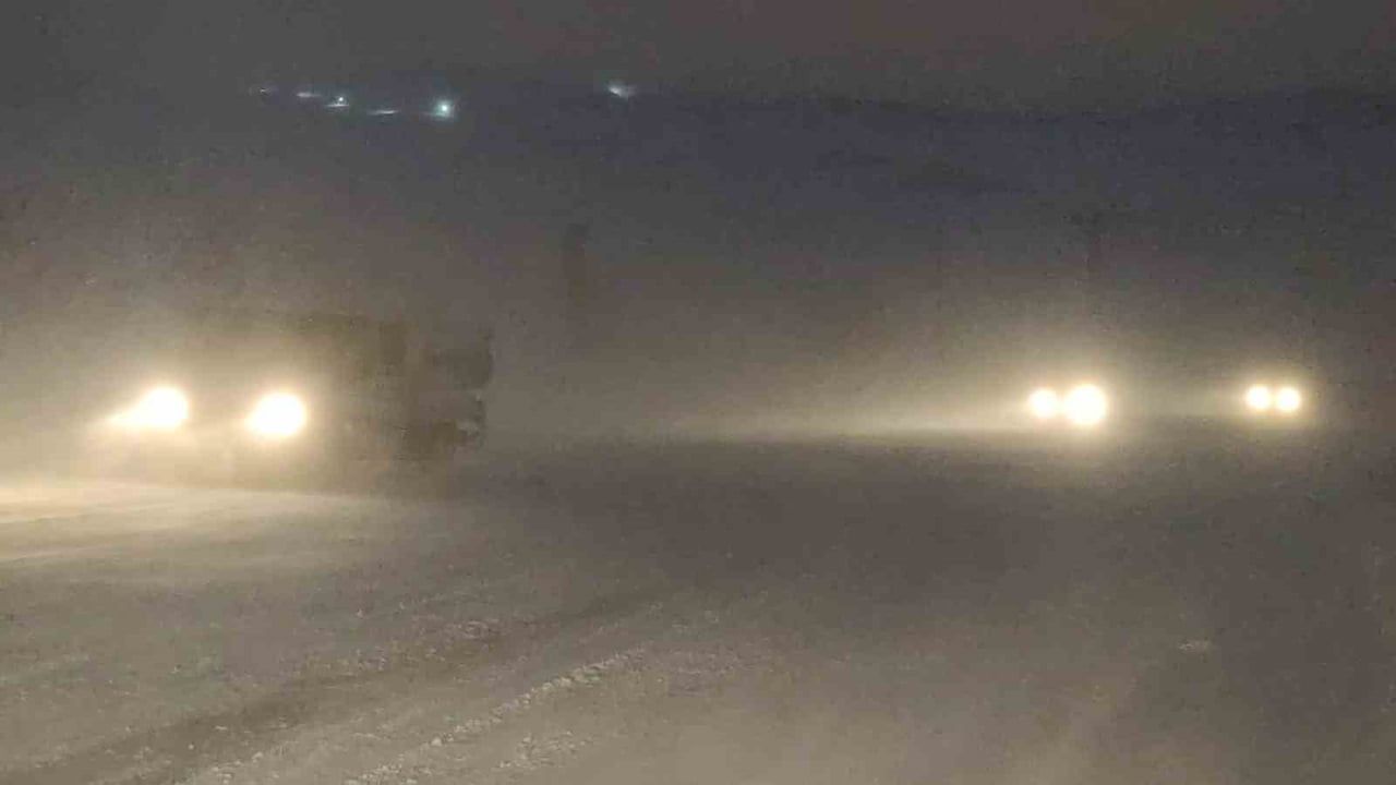 Kurubaş Geçidi'nde Zorlu Sürücü Anları