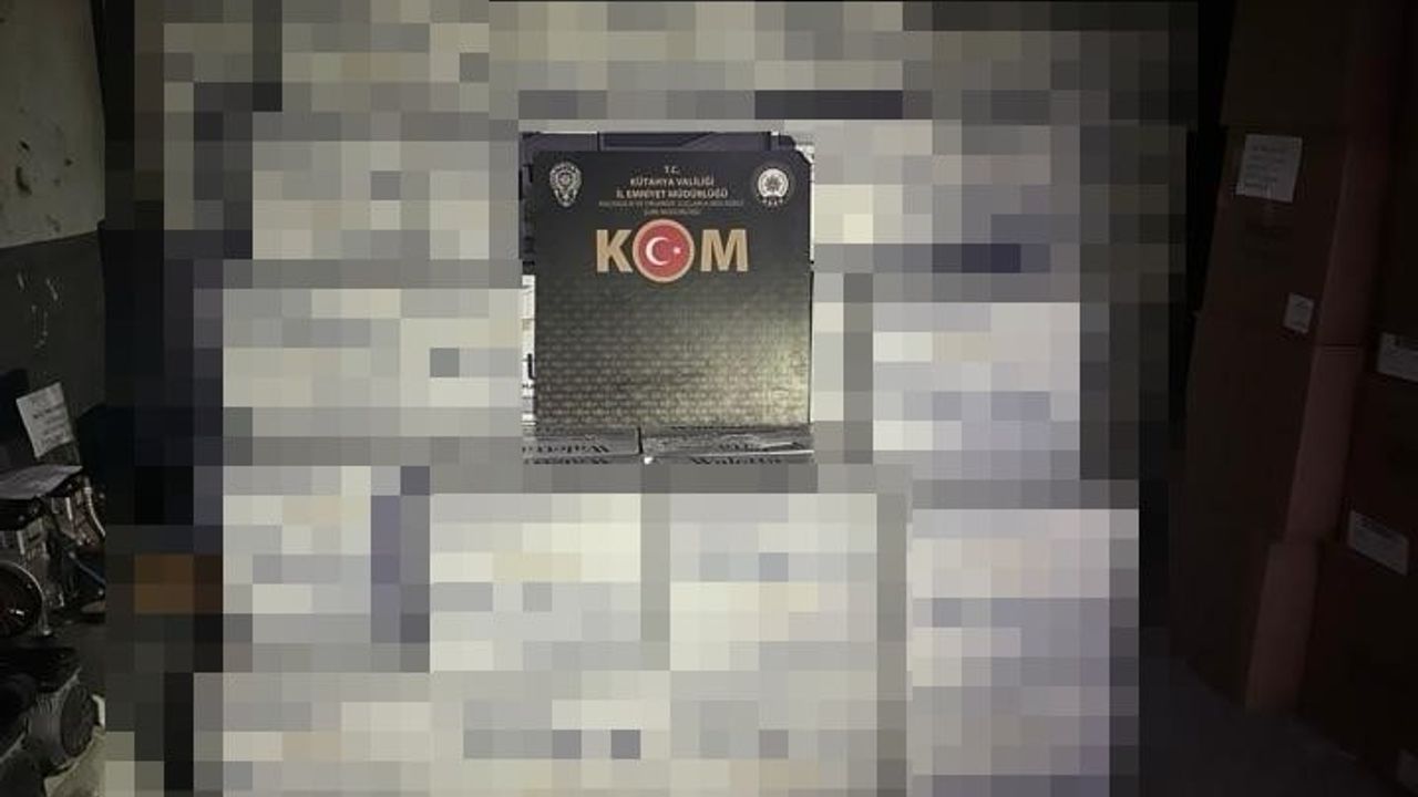 Kütahya'da 5 Milyon Makaron Ele Geçirildi