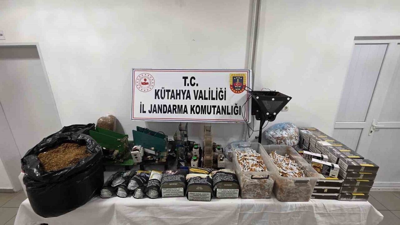 Kütahya'da Kaçak Tütün Operasyonu