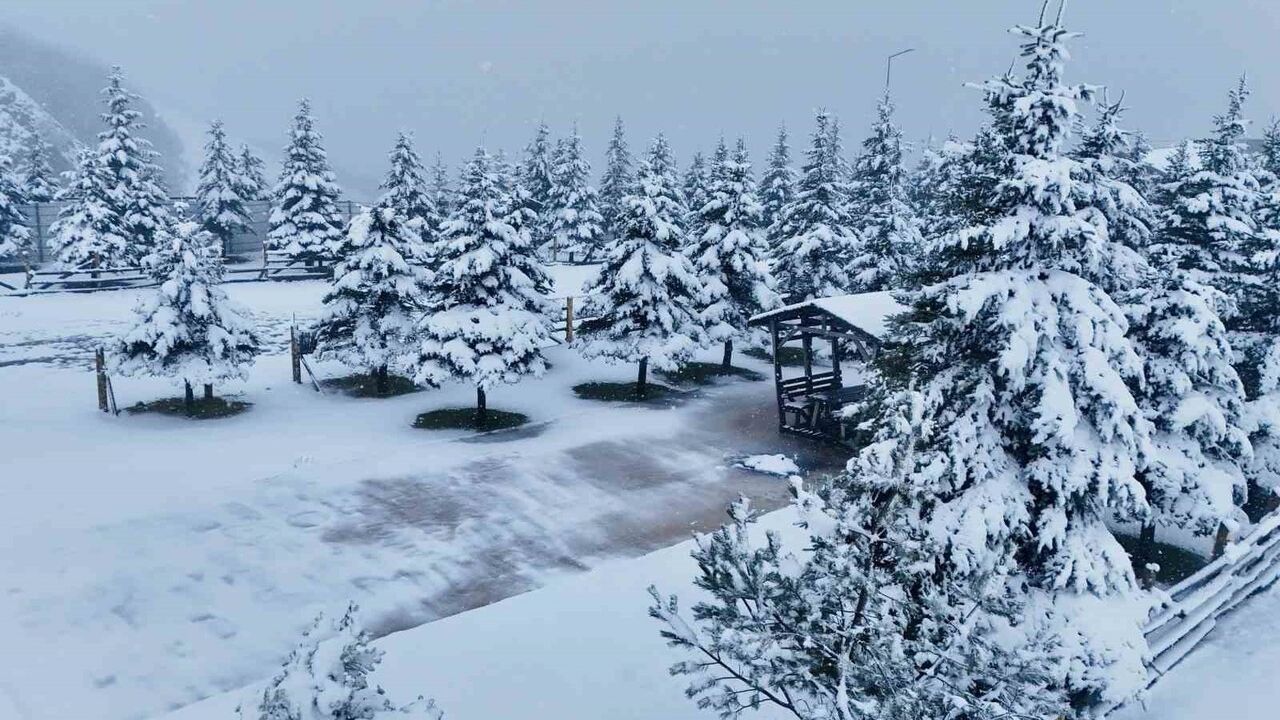 Ladik Akdağ Kış Güzellikleriyle Büyülüyor