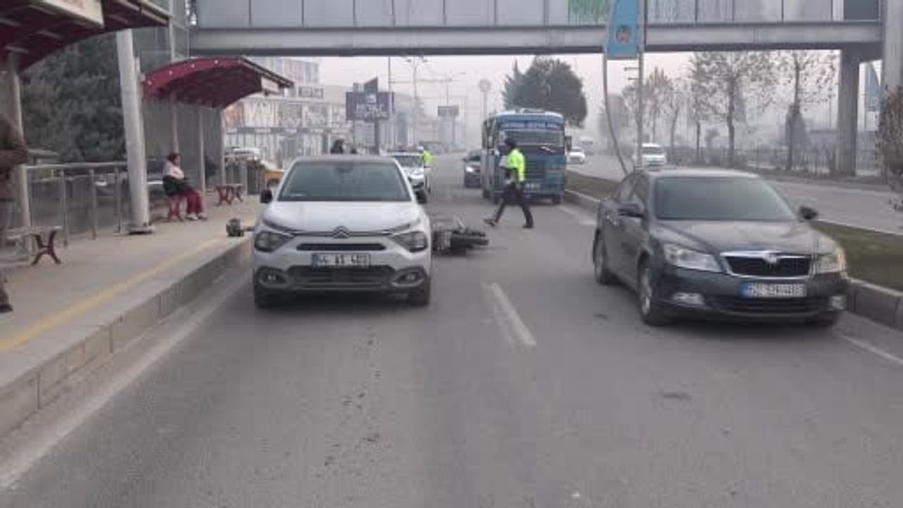 Malatya'da Motosiklet ve Otomobil Çarpıştı: 1 Yaralı