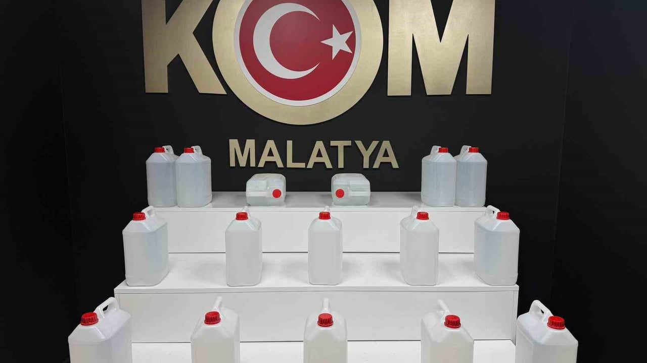 Malatya'da Sahte Alkol Operasyonu