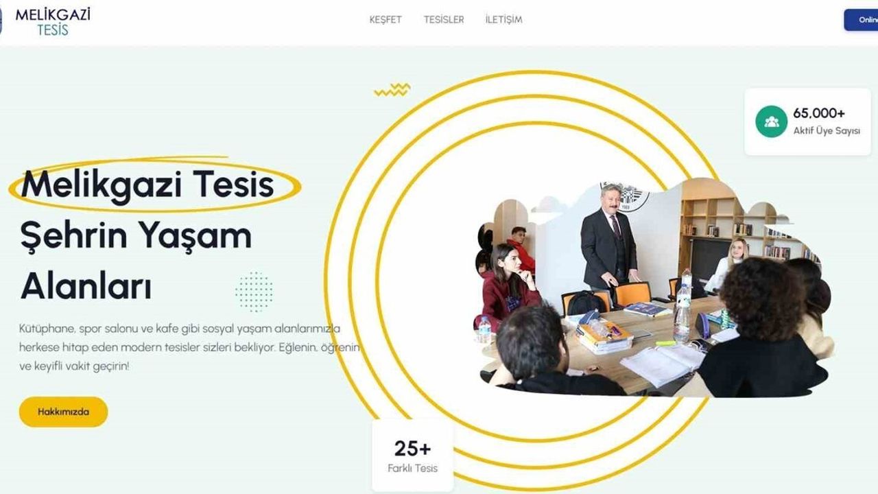 Melikgazi Belediyesi Dijital Platform ile Sosyal Tesisleri Birleştirdi