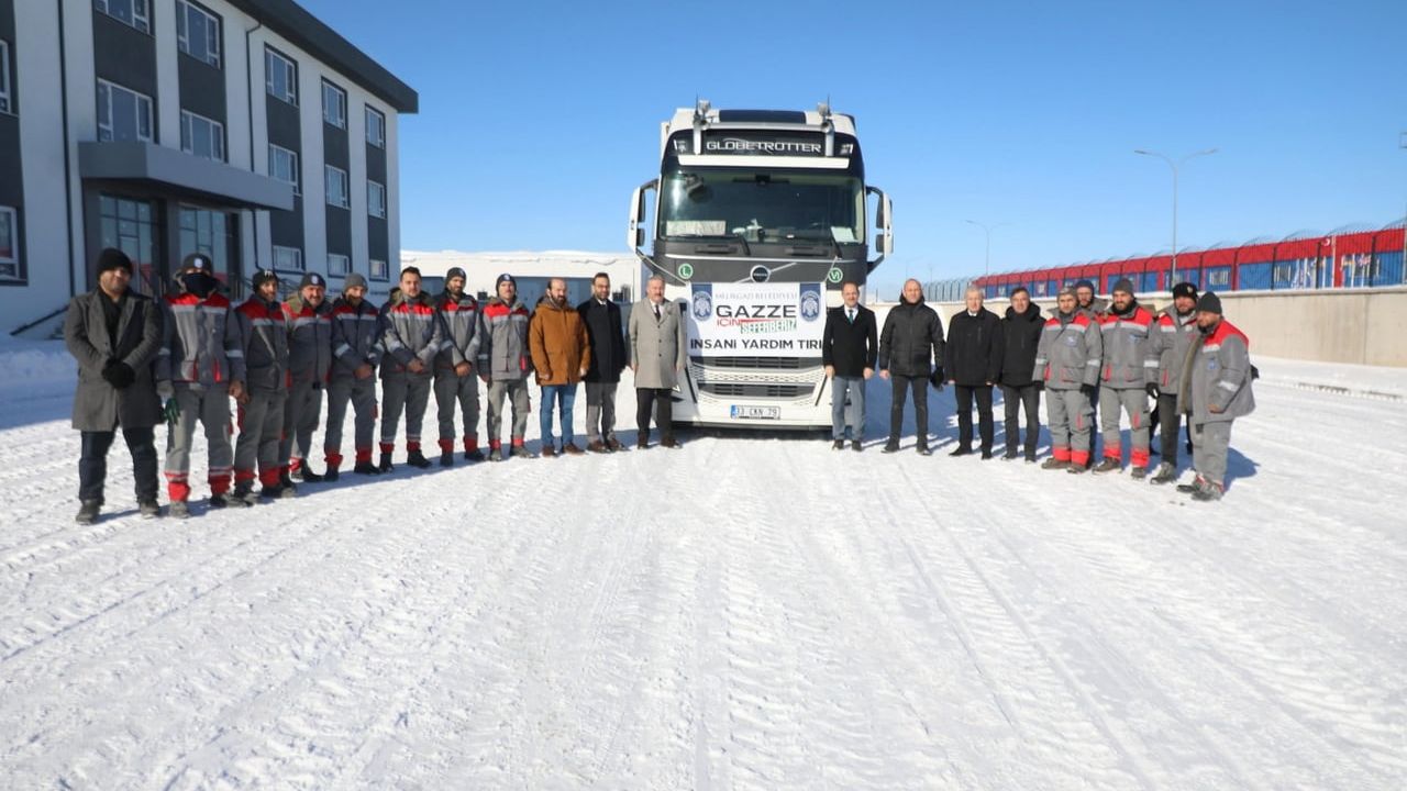 Melikgazi'den Gazze'ye Yardım Tırı Gönderildi