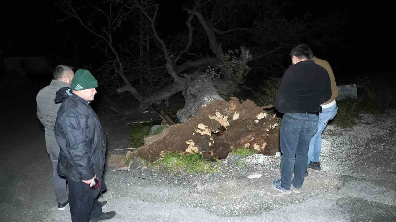 Mersin'de Şiddetli Rüzgarın Vurduğu Evin Çatısını Uçurdu