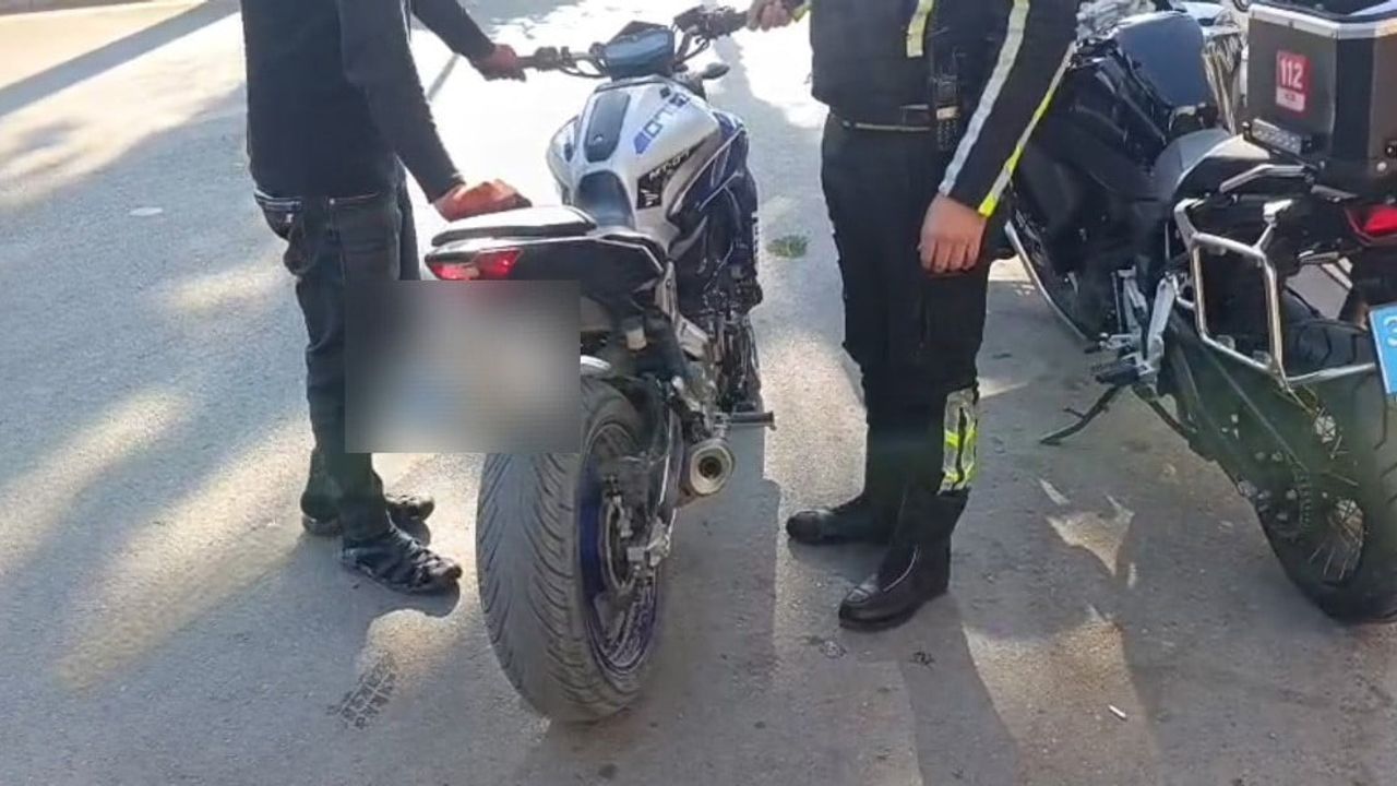 Mersin'de Trafik Denetimlerinde Abart Egzoz Ceza Uygulaması