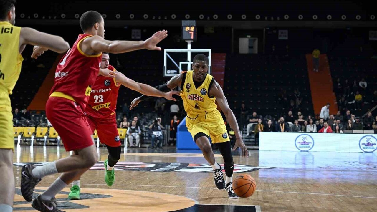 Mersin Spor, FIBA Şampiyonlar Ligi'nde Filou Oostende'yi Geçti