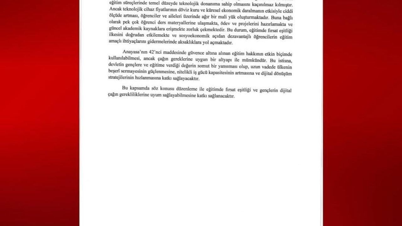 MHP’li İsmail Özdemir'den Üniversitelilere ÖTV Muafiyeti Teklifi