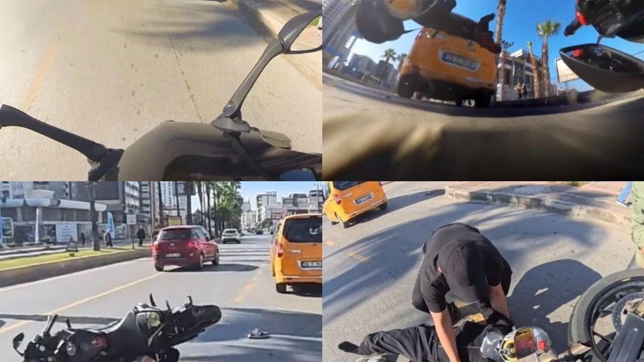 Motosiklet Sürücüsü Kaza Sonrası Kaskının Faydalarını Anlattı