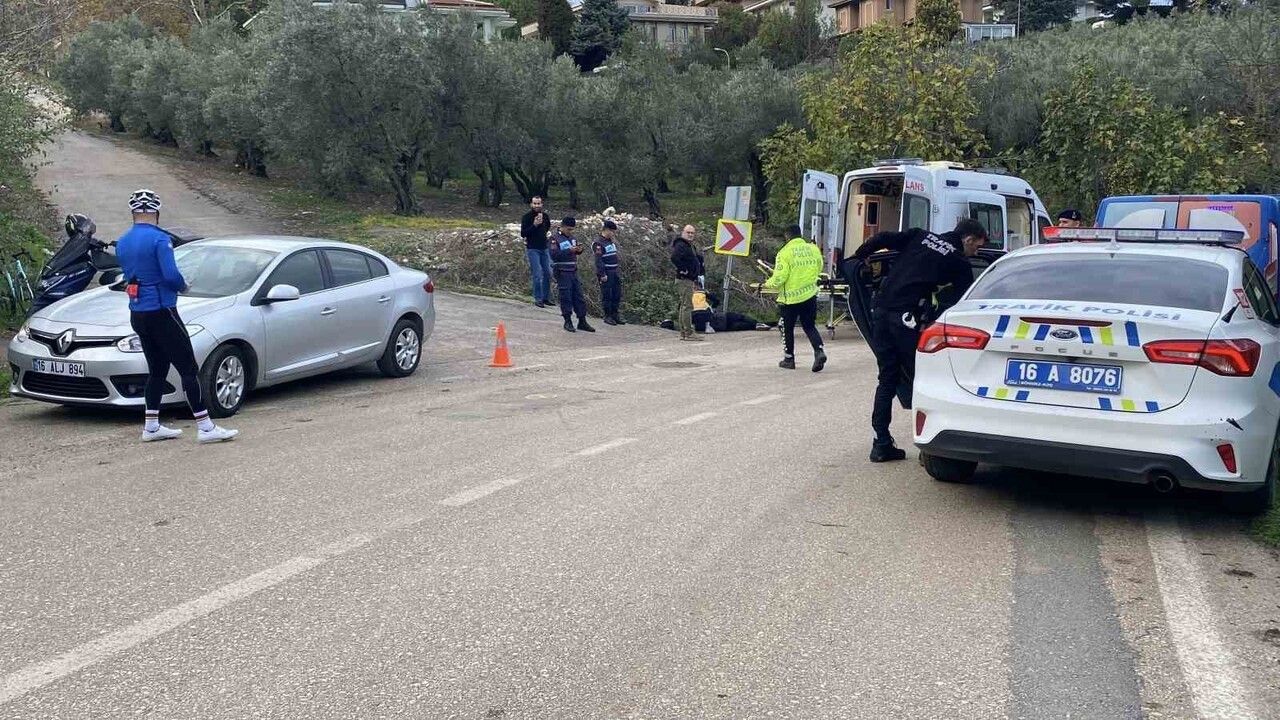 Mudanya'da Bisiklet Kazası: Genç Sürücü Yaralı Olarak Kurtuldu