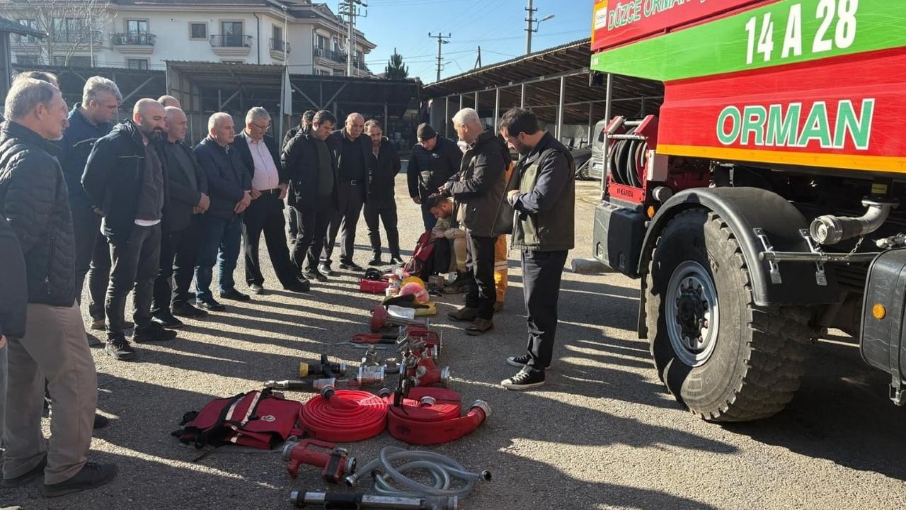 Muhtarlara Orman Yangınlarıyla Mücadele Eğitimi Verildi