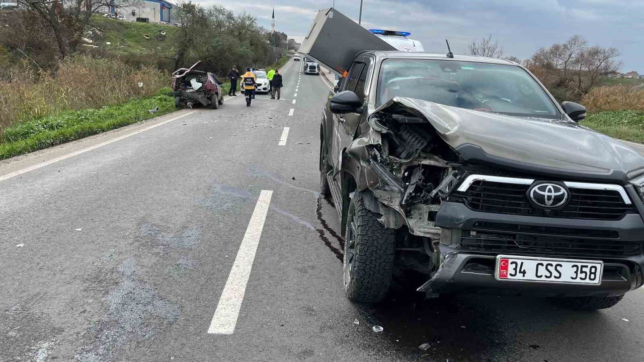 Muratlı Sanayi Sitesi'nde Trafik Kazası: 1 Yaralı