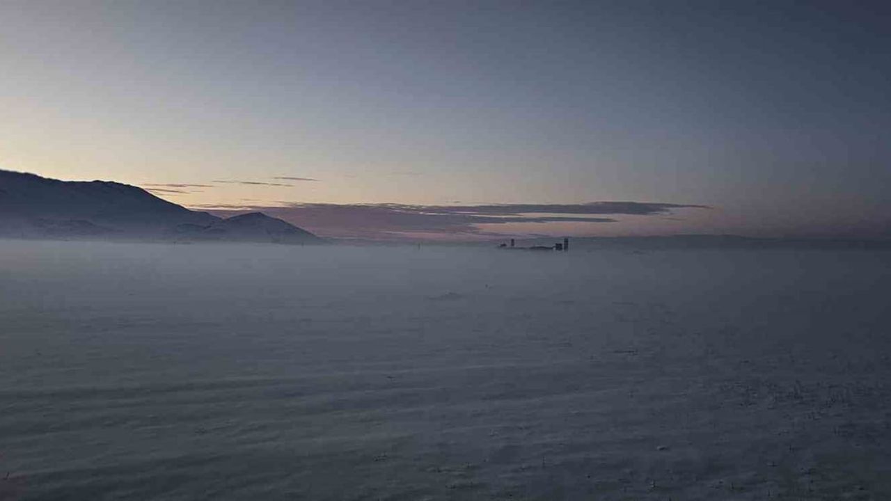 Muş’ta Sis ve Gün Batımı: Görsel Şölen