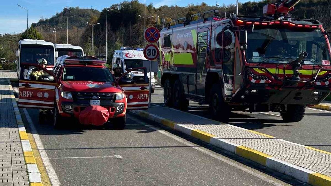 Ordu-Giresun Havalimanı'nda Acil Durum Tatbikatı Gerçekleştirildi