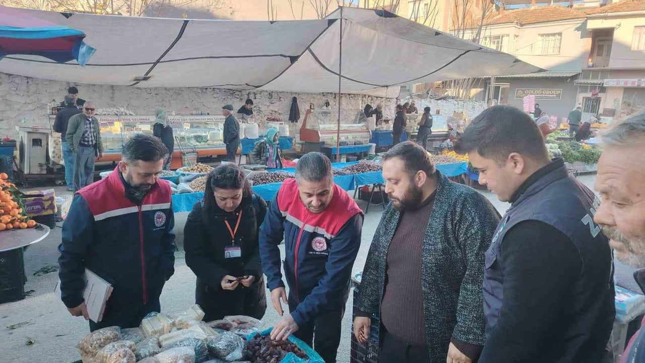 Ortaklar Semt Pazarı'nda Gıda Denetimi