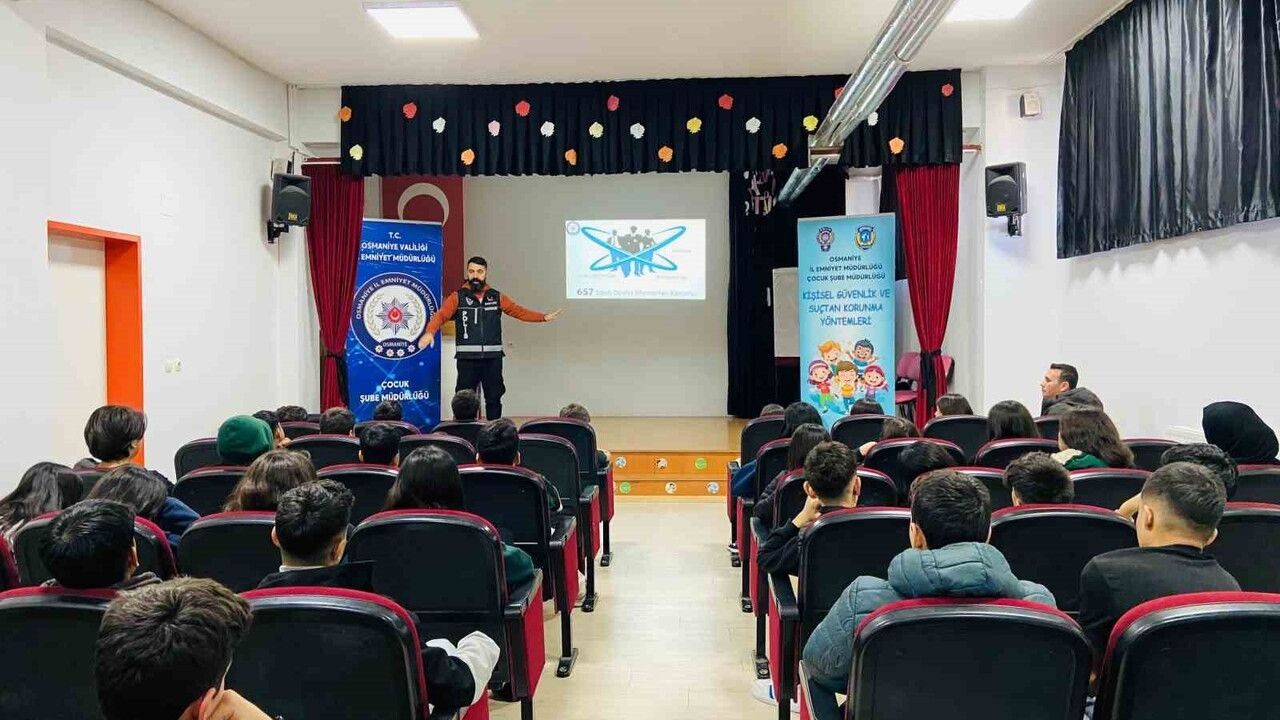 Osmaniye'de Öğrencilere Kişisel Güvenlik Eğitimi Verildi