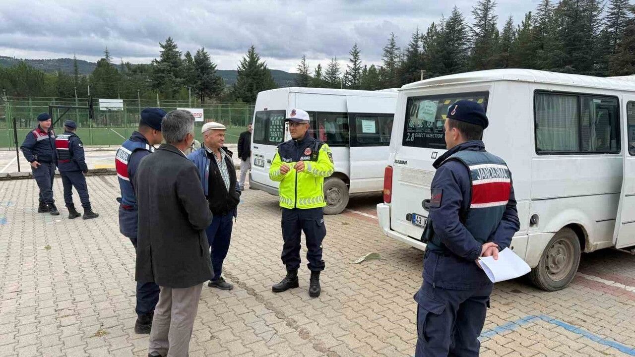Pazarlar'da Okul Servislerine Denetim Uygulaması