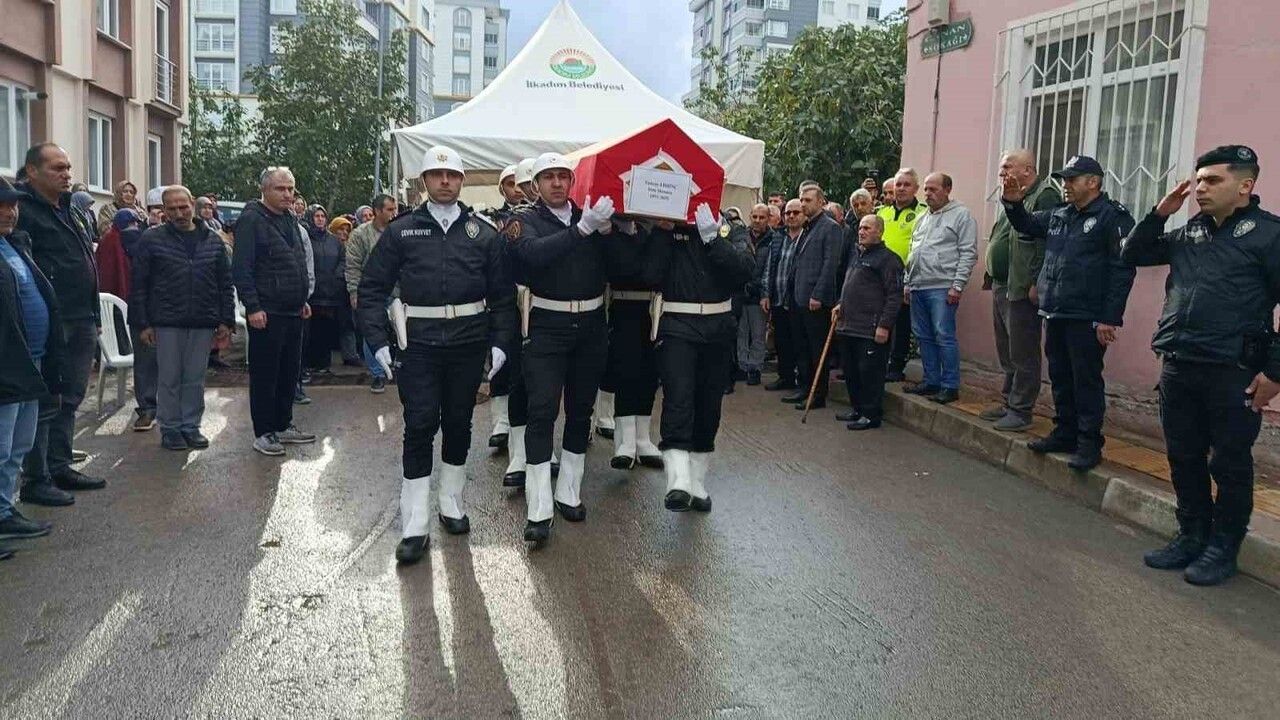 Samsun'da Vefat Eden Polis Memuru Tuncay Ebrinç Son Yolculuğuna Uğurlandı
