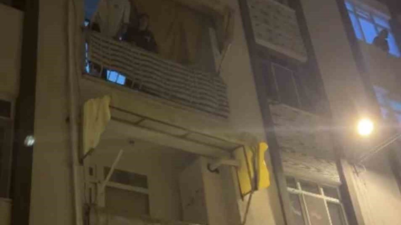 Samsun'da Yabancı Uyruklu Şahıs Polisten Korkup Balkona Çıktı