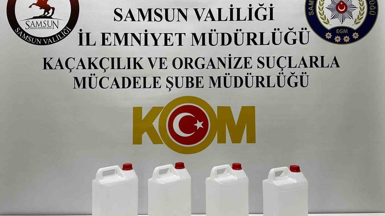 Samsun'da Yılbaşı Öncesi Kaçak Alkol Operasyonu