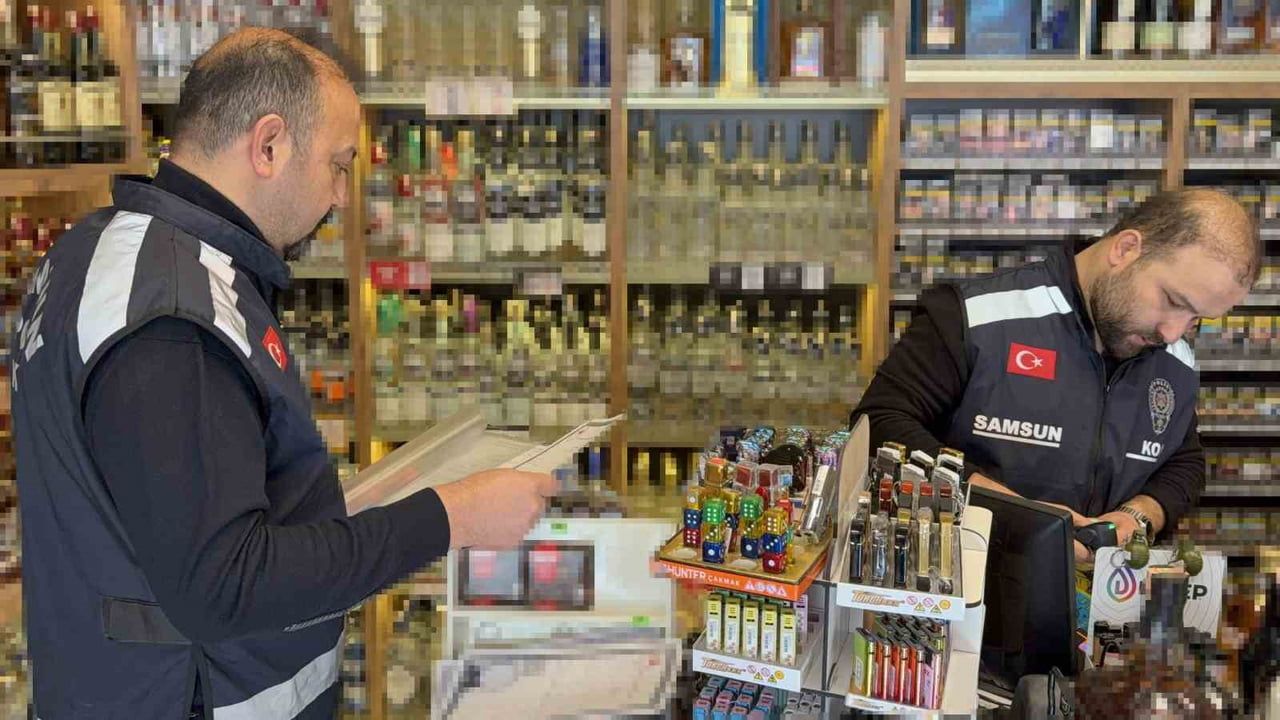 Samsun'da Yılbaşı Öncesi Kaçak İçki Denetimi