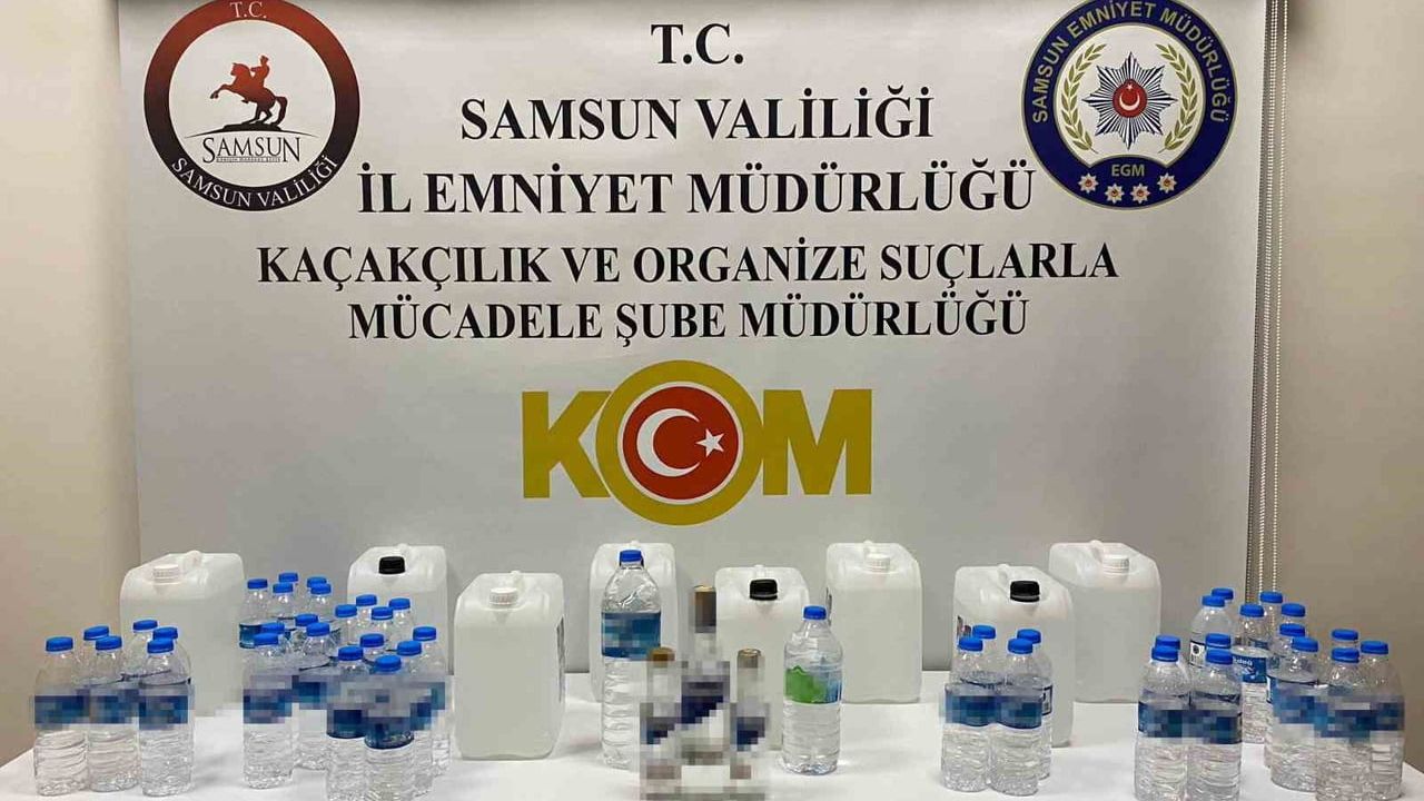 Samsun'da Yılbaşı Öncesi Sahte Alkollü İçecek Operasyonu