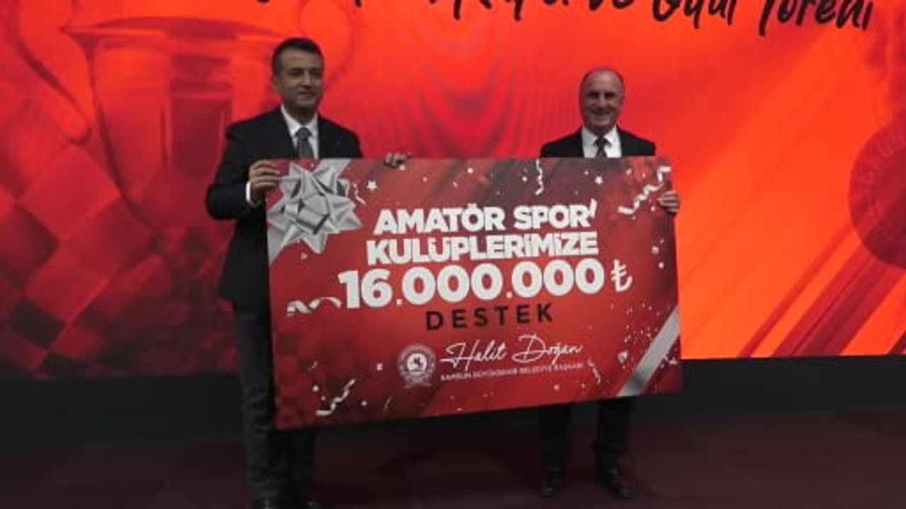 Samsun'dan Amatör Spor Kulüplerine 16 Milyon TL Destek