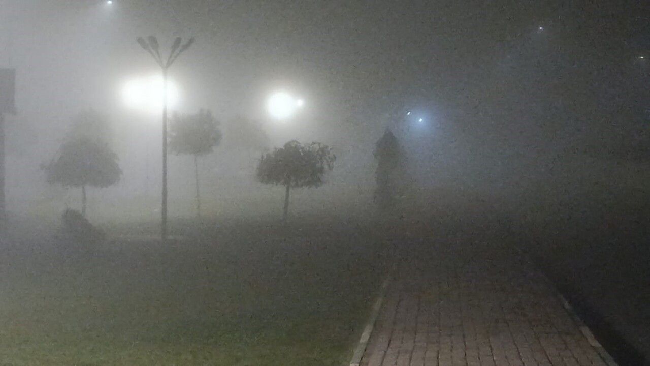 Şanlıurfa'da Gece Yoğun Sis Etkili Oldu