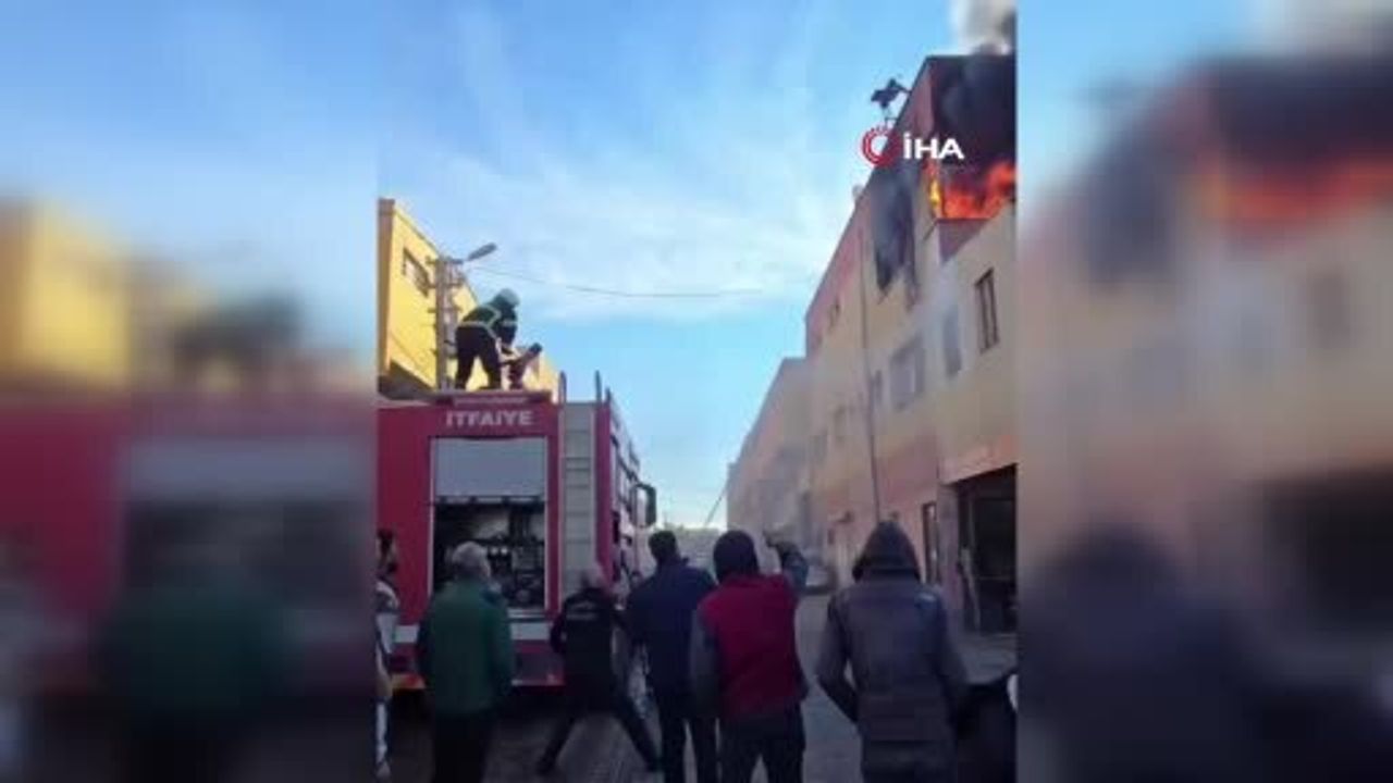 Şanlıurfa'da Halı Yıkama Atölyesinde Yangın