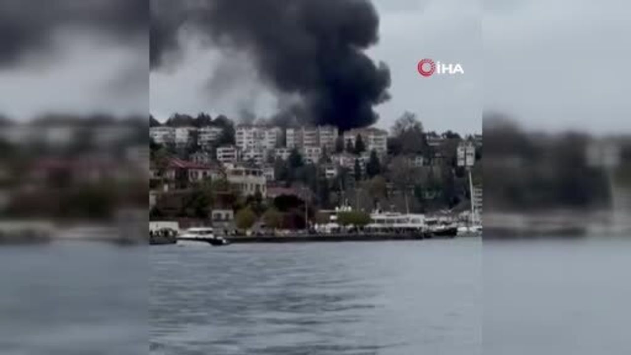 Sarıyer'de Metruk Bir Binada Yangın Çıktı