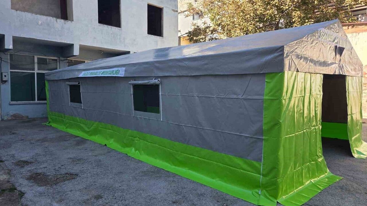 Sazlı Mahallesi'nde Hayırsever Desteğiyle Taziye Çadırı Kuruldu