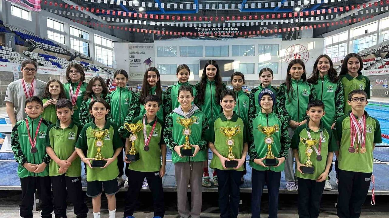 Şehitkamil Belediyesi Sporcularından Yüzme Kupasında Büyük Başarı