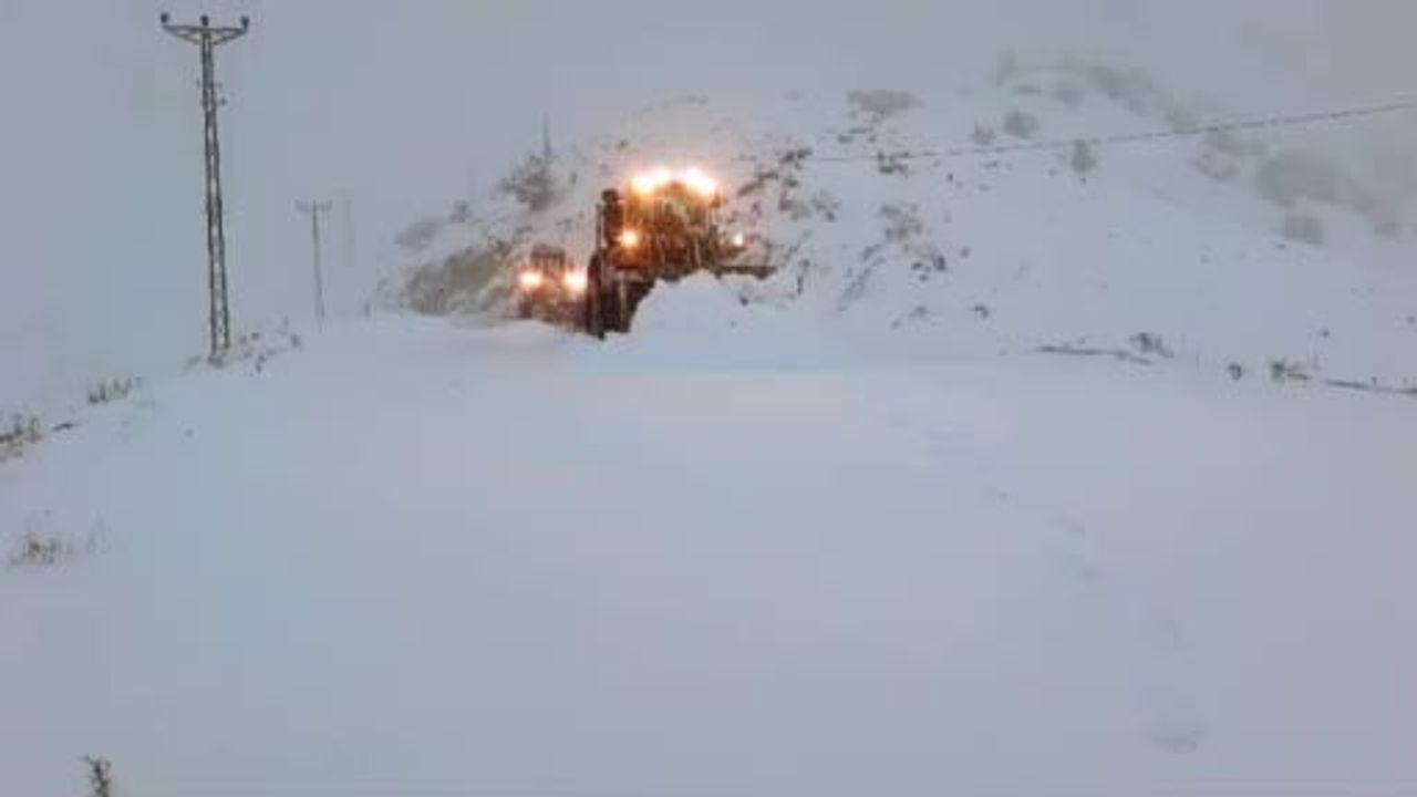 Siirt’te Kar Yağışı 45 Köy Yolunu Kapattı