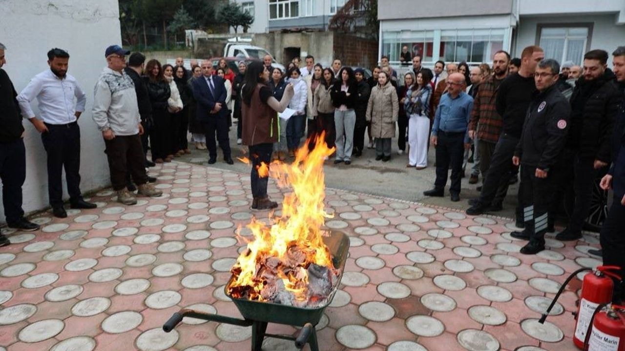 Sinop’ta Gerçekleştirilen Yangın Tatbikatı