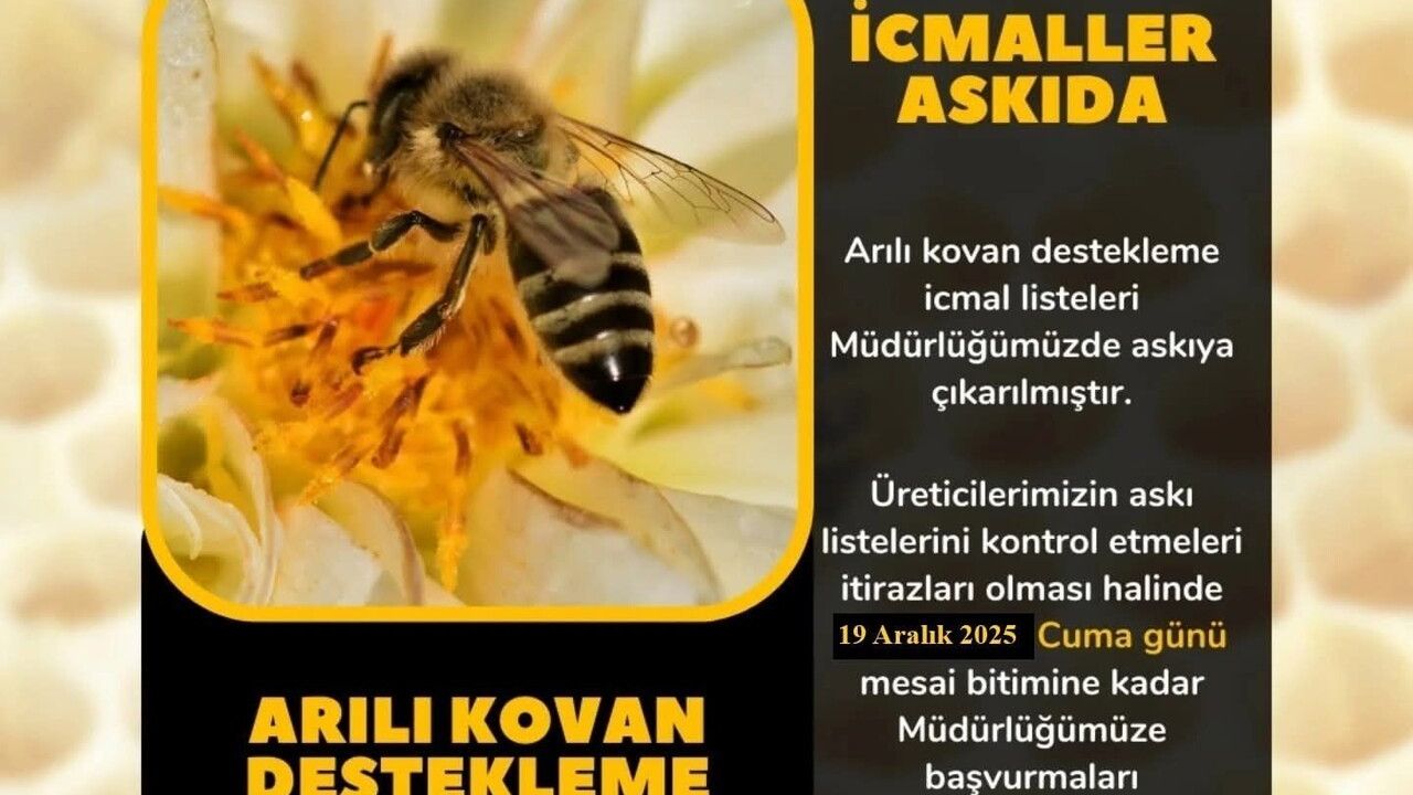 Söke'de Arıcılara Önemli İcmal Listesi Duyurusu