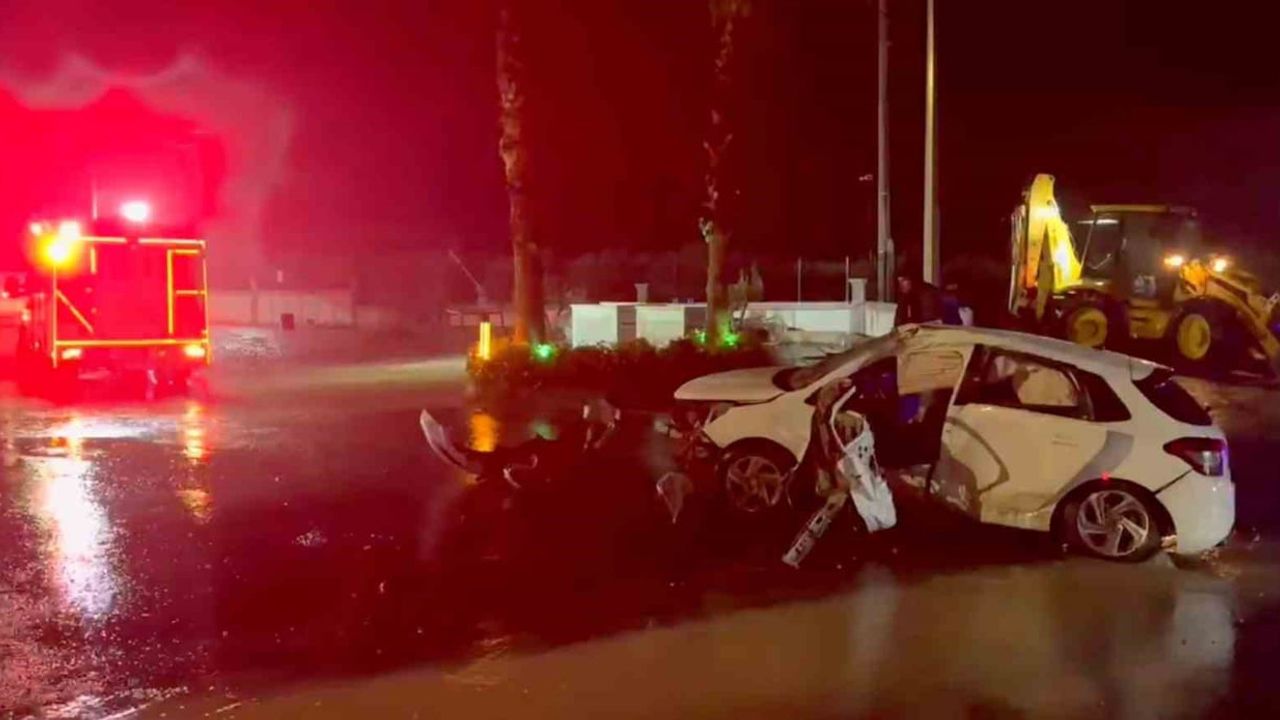 Söke'de Yağışlı Hava Kazaya Sebep Oldu