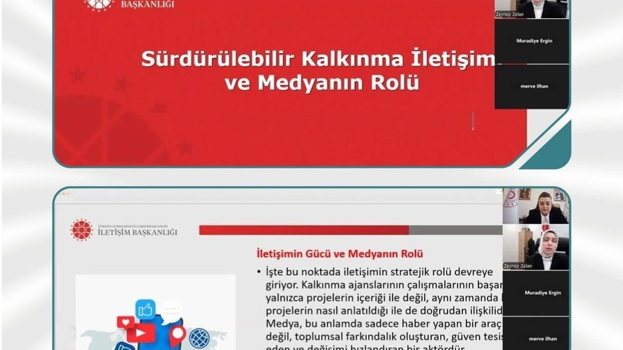Sürdürülebilir Kalkınma Politikalarında İletişim Üzerine Webinar