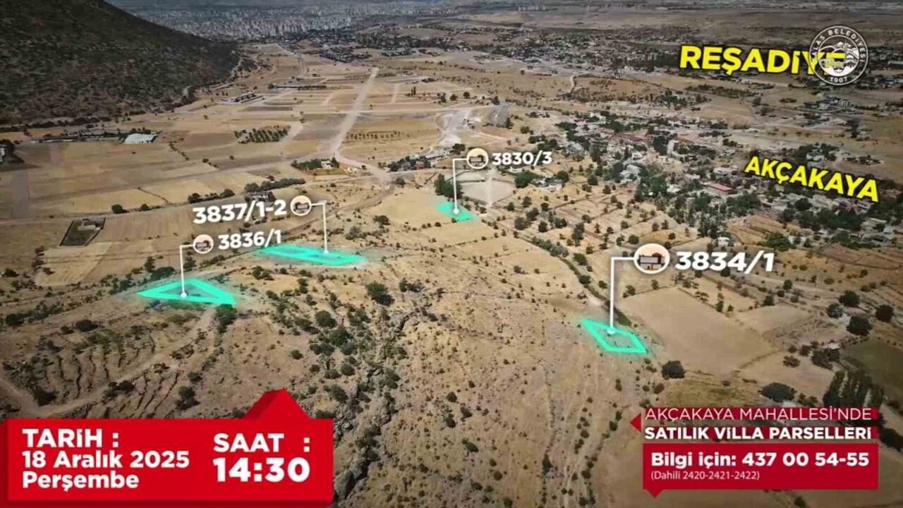 Talas'ta Prestijli Villa Parsel İhaleleri