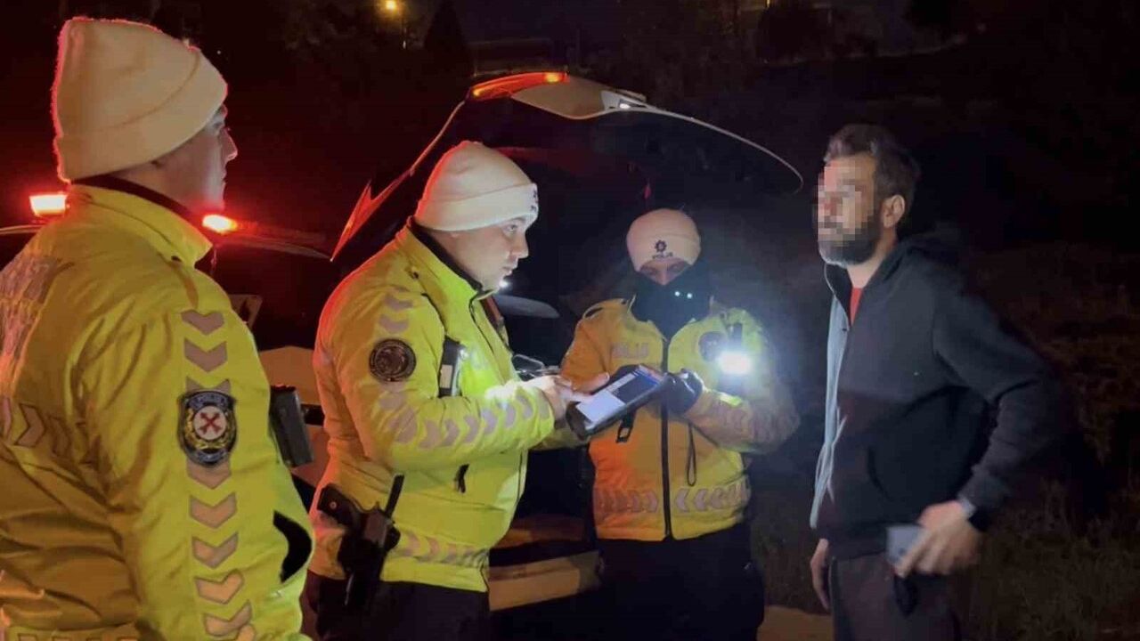 Tekirdağ'da Alkol Kontrolünde Kaçmaya Çalışan Sürücüye Ağır Ceza