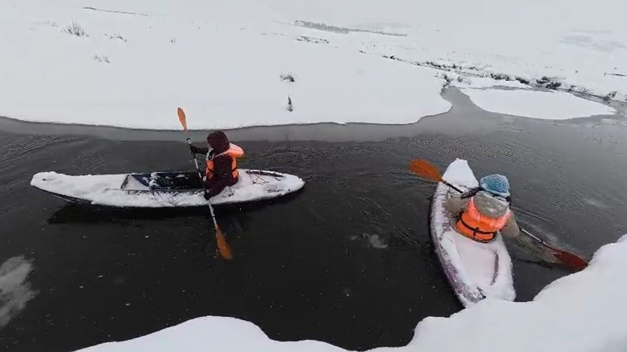 Tokat-Ordu Sınırında Donu Kıran Kano Etkinliği
