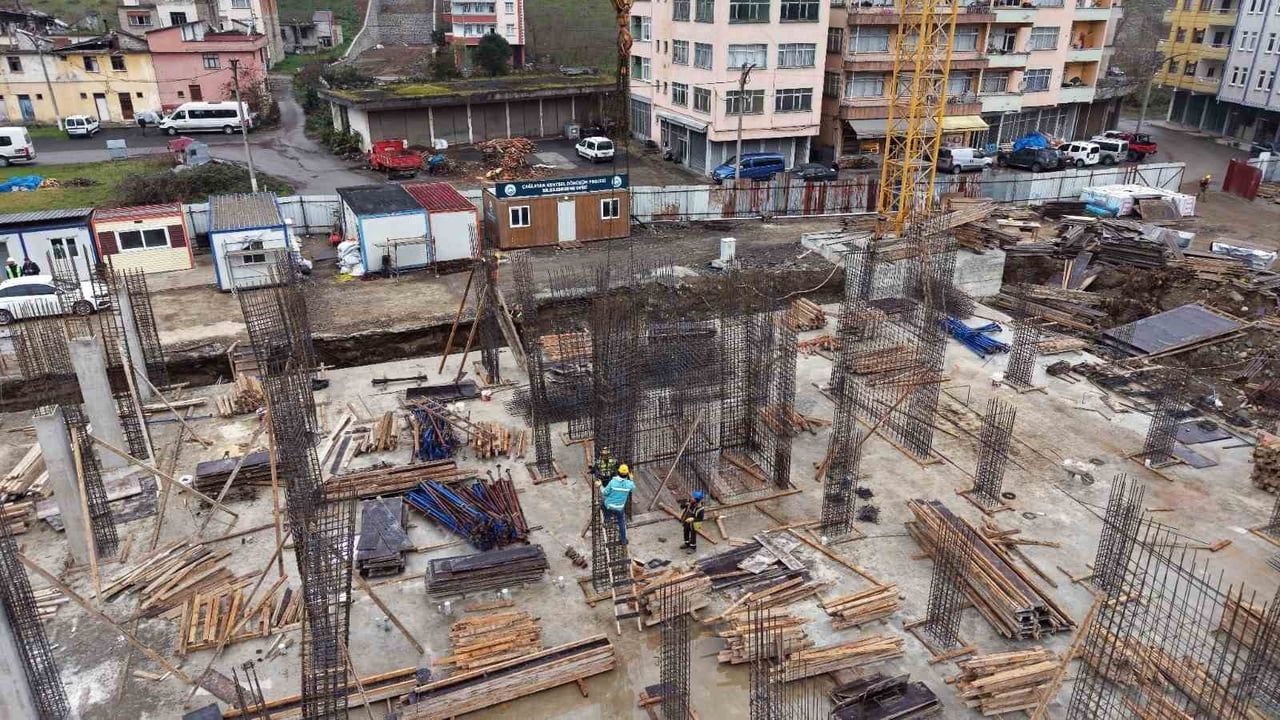 Trabzon'da Çağlayan Kentsel Dönüşüm Projesi İlerlemesi